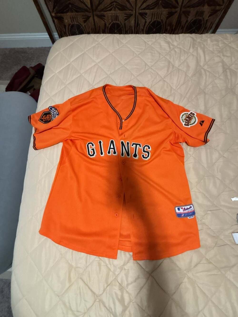Majestic San Francisco Giants 2010 World Series Champions Jersey Size 50